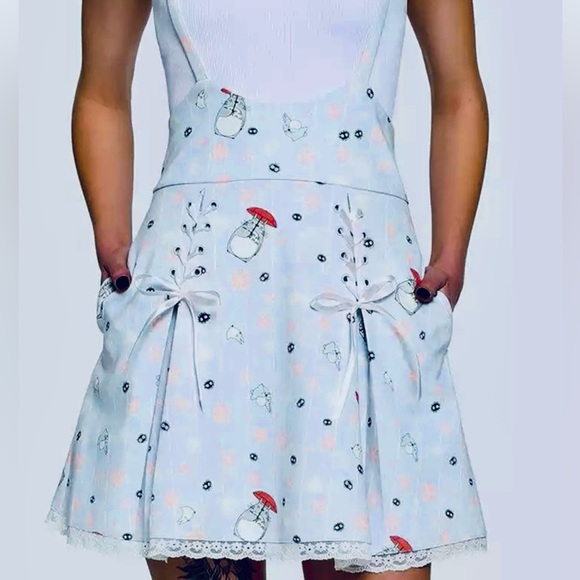 my neighbor Totoro Dresses & Skirts - Totoro Cherry Blossoms Lace-Up Suspender Skirt